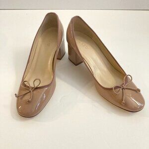 J. Crew Nude Patent Leather Heels